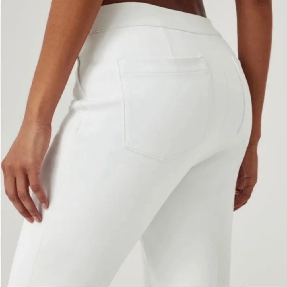 SPANX Women's Slim Straight Pants Classic White Size S Petite 20372Q Grey Lining - Picture 14 of 16